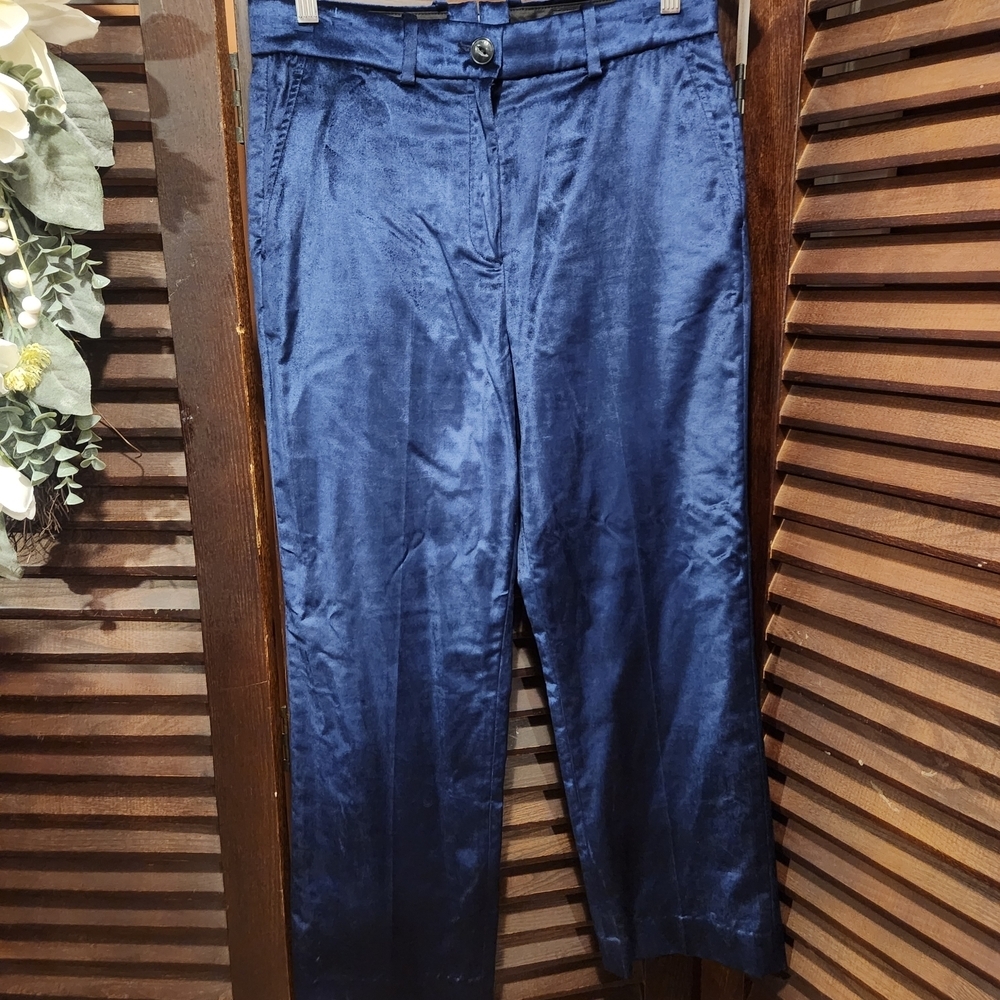 rag & bone Women's Navy Satin Trousers
